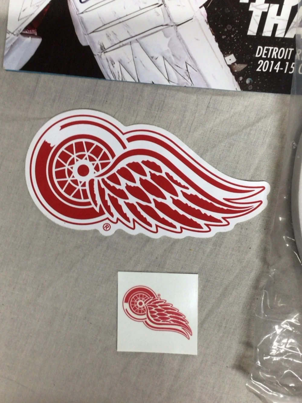 NHL Detroit Red Wings Foam Winged Wheel Sign - Red & White